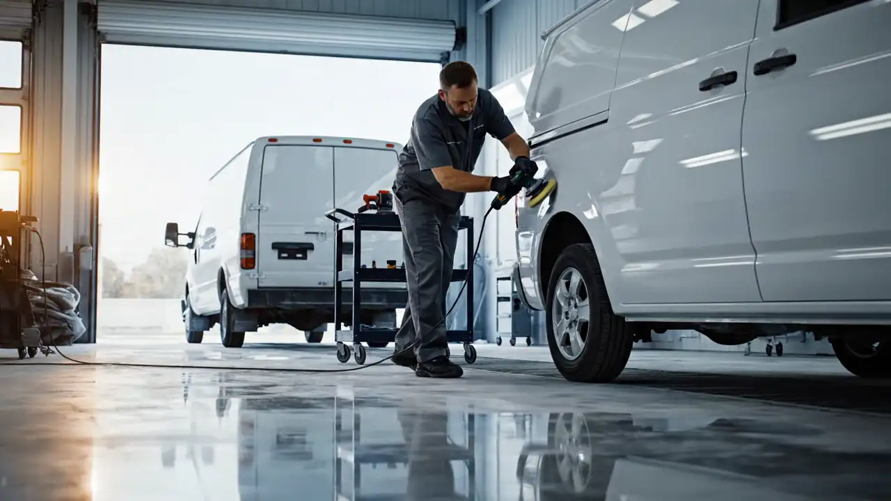 Inside the Collision Link Specialists repair shop