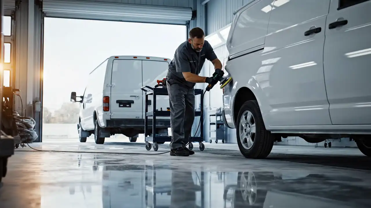 Inside the Collision Link Specialists repair shop